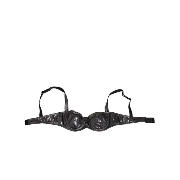 Dolce & Gabbana Black Acetate Stretch Balconette Bra Women's Underwear